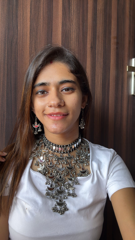 Afghan Mirror Choker